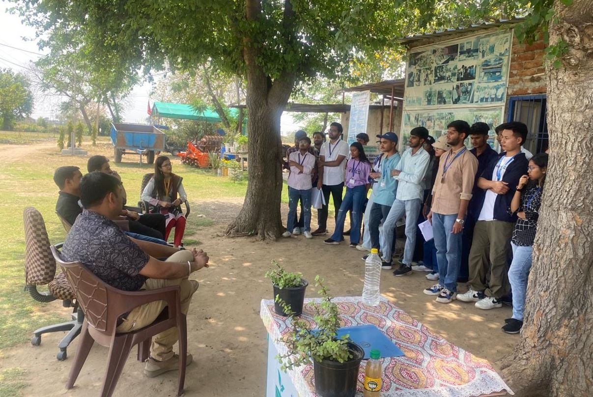 Dharuhera: विद्योर्थियो ने सीखे प्राकृतिक खेती के गुर