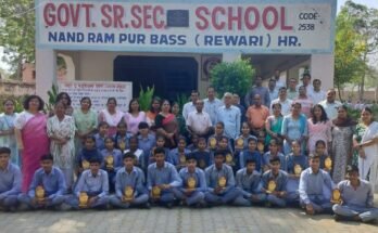 नंदरामपुर बास स्कूल में सम्मान समारोह आयोजित
