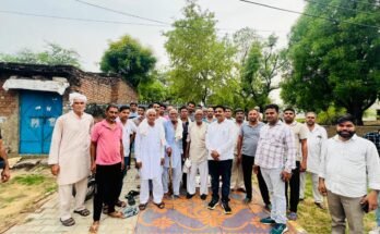 युवा कांग्रेस नेता मुकेश जूली ने बावल में चलाया जनसंपर्क अभियान