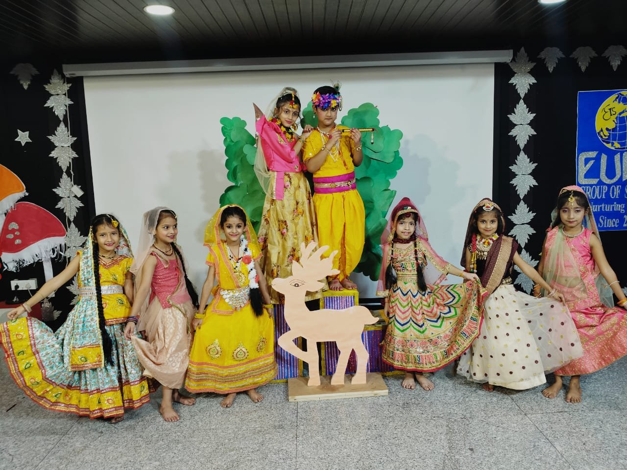 Rewari News: Krishna Janmotsav celebrated with pomp in Euro International School