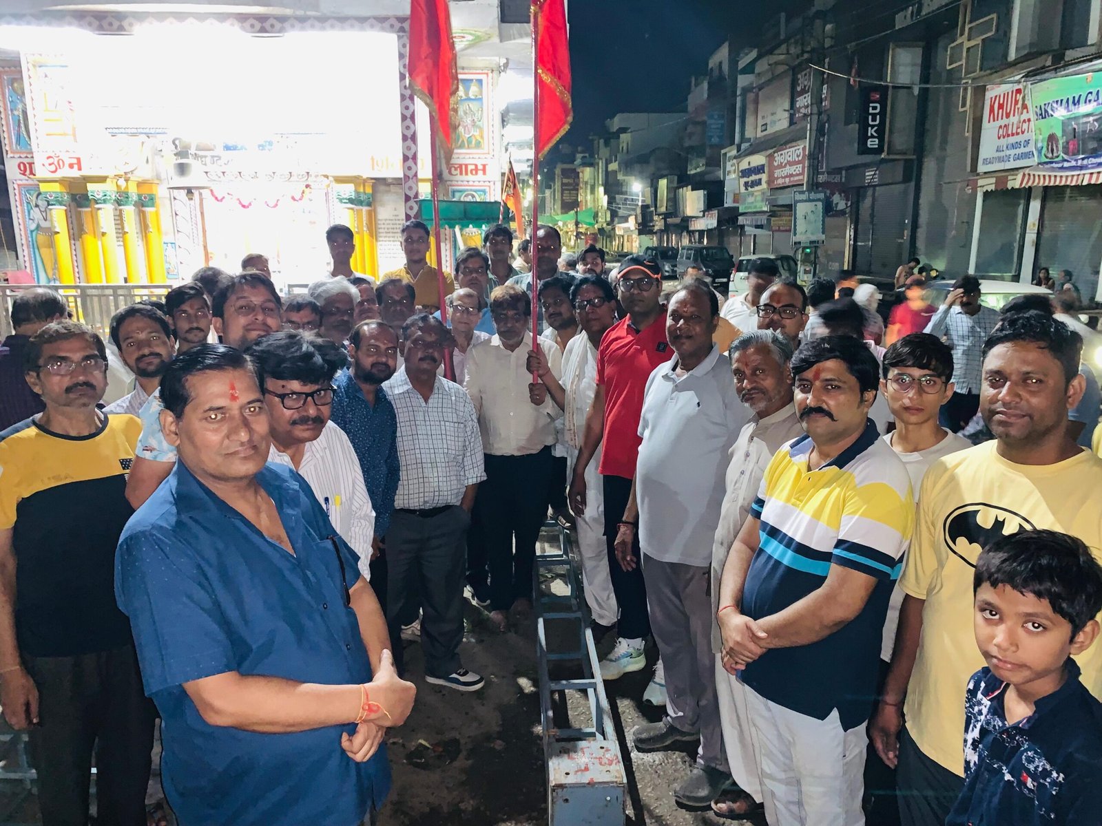 श्री घण्टेश्वर महादेव मंदिर आदर्श रामलीला द्वारा किया गया शिला पूजन