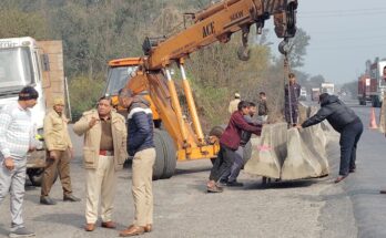 Rewari: NH 48 पर मसानी ब्लैक स्पोट को किया बंद