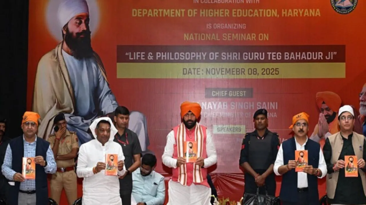 CM Nayab Singh Saini ने गुरु तेग बहादुर जी की 350वीं शहादत यात्रा में हिस्सा लिया