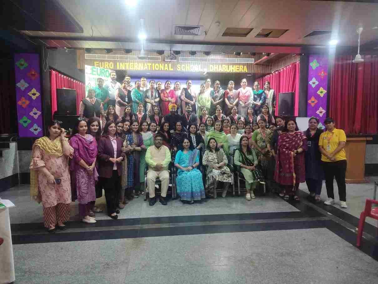 यूरो इंटरनेशनल स्कूल धारूहेड़ा में एक दिवसीय शिक्षक प्रशिक्षण कार्यशाला आयोजित