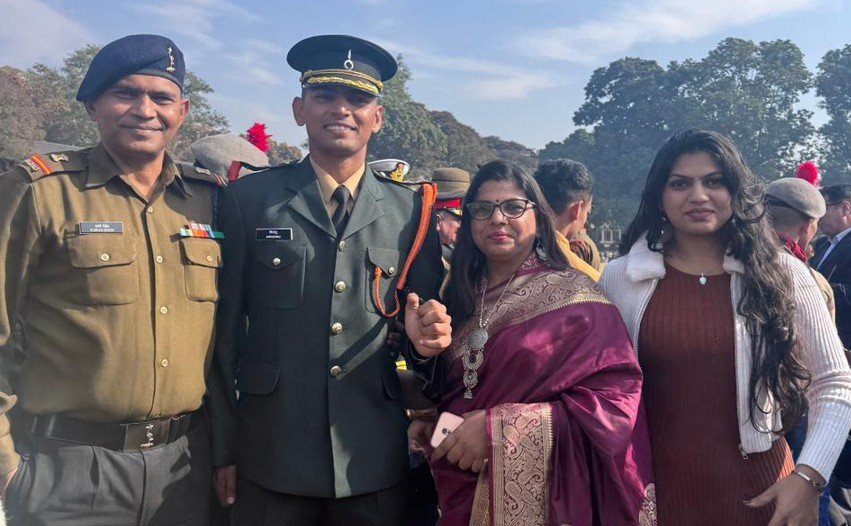 धारूहेडा: आकेडा के दीपांशु बने लेफ्टिनेंट