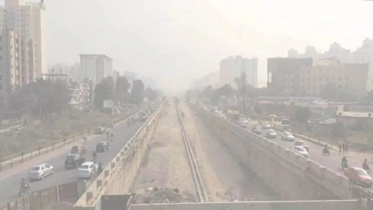 Gurugram-Manesar में हवा हुई जहरीली, प्रदूषण चरम पर: सांस और हृदय मरीजों के लिए खतरे की घंटी बजी