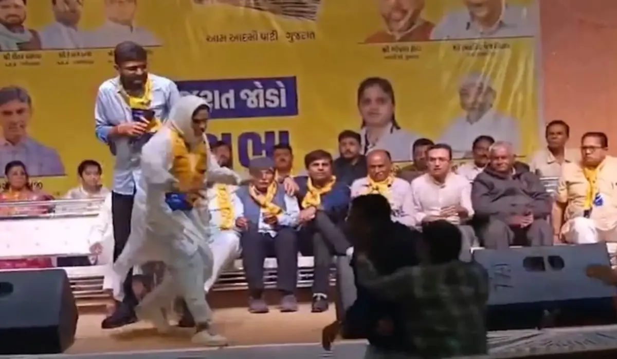 AAP MLA incident: जामनगर में आप विधायक पर जूता फेंकने से मचा हंगामा बदले की कहानी में आरोपी ने खुद किया पूरा खुलासा