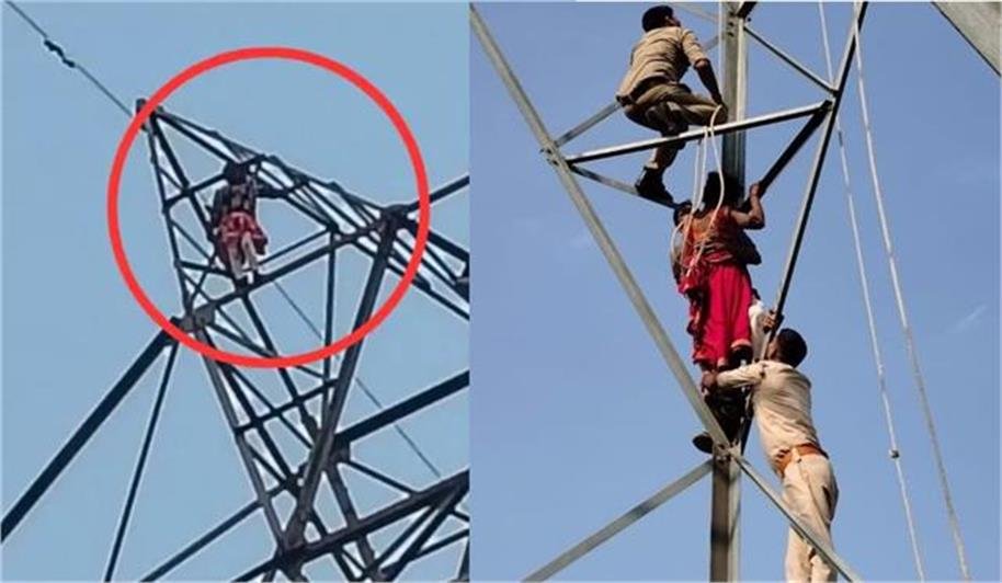 झारा गांव में शनिवार को उस समय अफरा-तफरी मच गई, जब एक महिला 200 फीट ऊंचे हाईटेंशन बिजली टॉवर पर चढ़ गई। महिला को टॉवर पर चढ़ा देख ग्रामीणों में हड़कंप मच गया और तत्काल पुलिस व प्रशासन को सूचना दी गई।