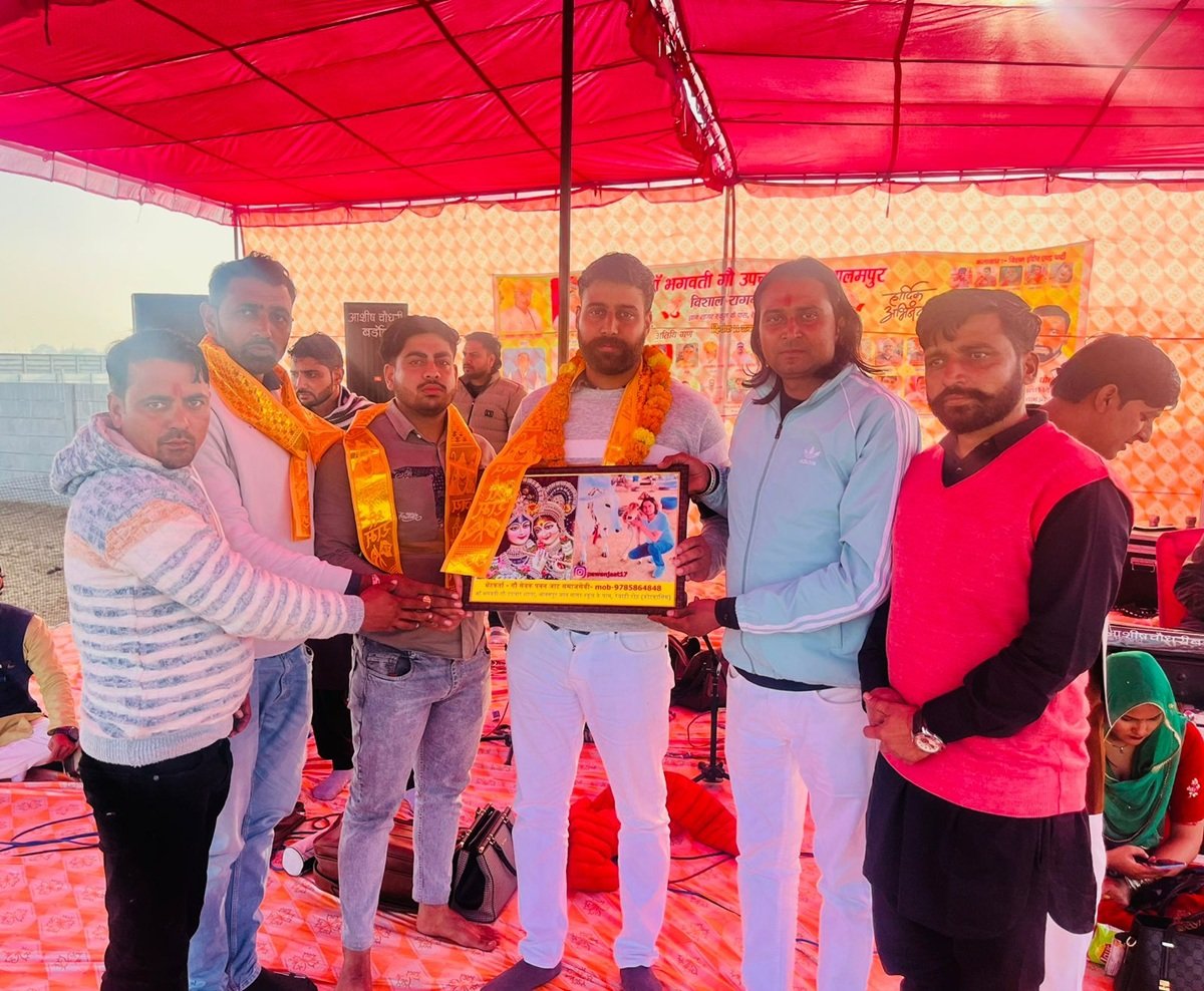 रेवाड़ी गौ रक्षा दल रेवाड़ी को राजस्थान में किया सम्मानित