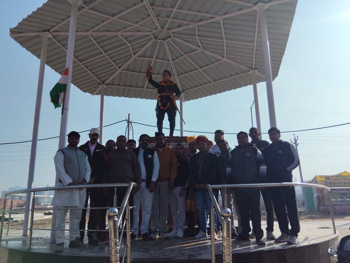 धारूहेड़ा में राजपूत महासभा द्वारा गरिमामय ढंग से मनाया गया गणतंत्र दिवस