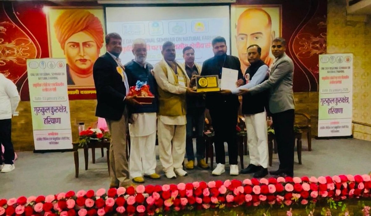 किसान रत्न अवार्डी यशपाल खोला कुरुक्षेत्र में सम्मानित
