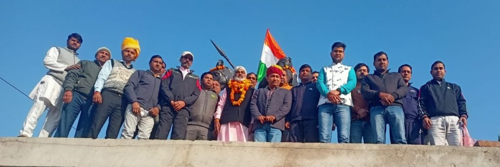 धारूहेड़ा में राजपूत महासभा द्वारा गरिमामय ढंग से मनाया गया गणतंत्र दिवस