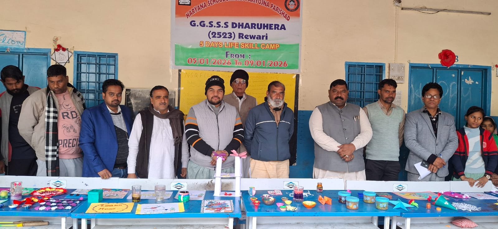 धारूहेड़ा: राजकीय कन्या वरिष्ठ माध्यमिक विद्यालय में छात्राओं के सर्वांगीण विकास के लिए आयोजित पांच दिवसीय स्किल कैंप का शुक्रवार को समापन हो गया है