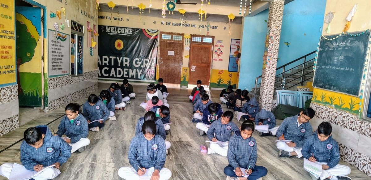 Rewari:ओलंपियाड प्रतियोगिता में नन्हे विद्यार्थियों ने दिखाया उत्साह, मायण के ब्राइट फ्यूचर स्कूल की अनूठी पहल