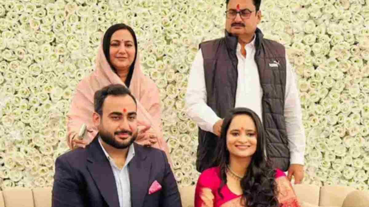 राजस्थान की Sakshi Judge इस घराने की बनी बहुं, सगाई पर आशीर्वाद देने पहुचे ये लोग