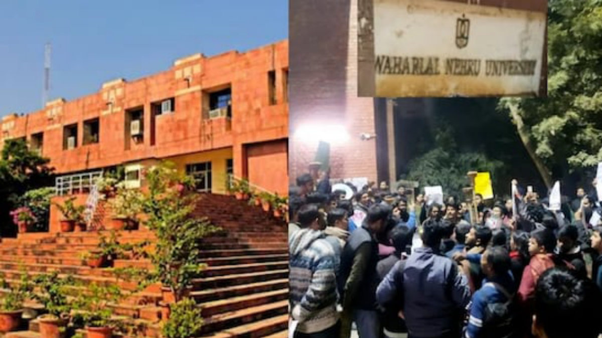 Controversy Over Removal of Tents in JNU Campus, Tension Rises Between Students and Administration