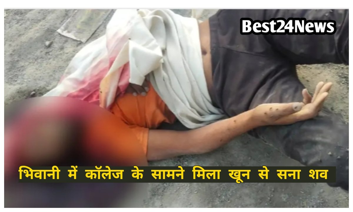 सड़क के किनारे मिला खून से सना शव,