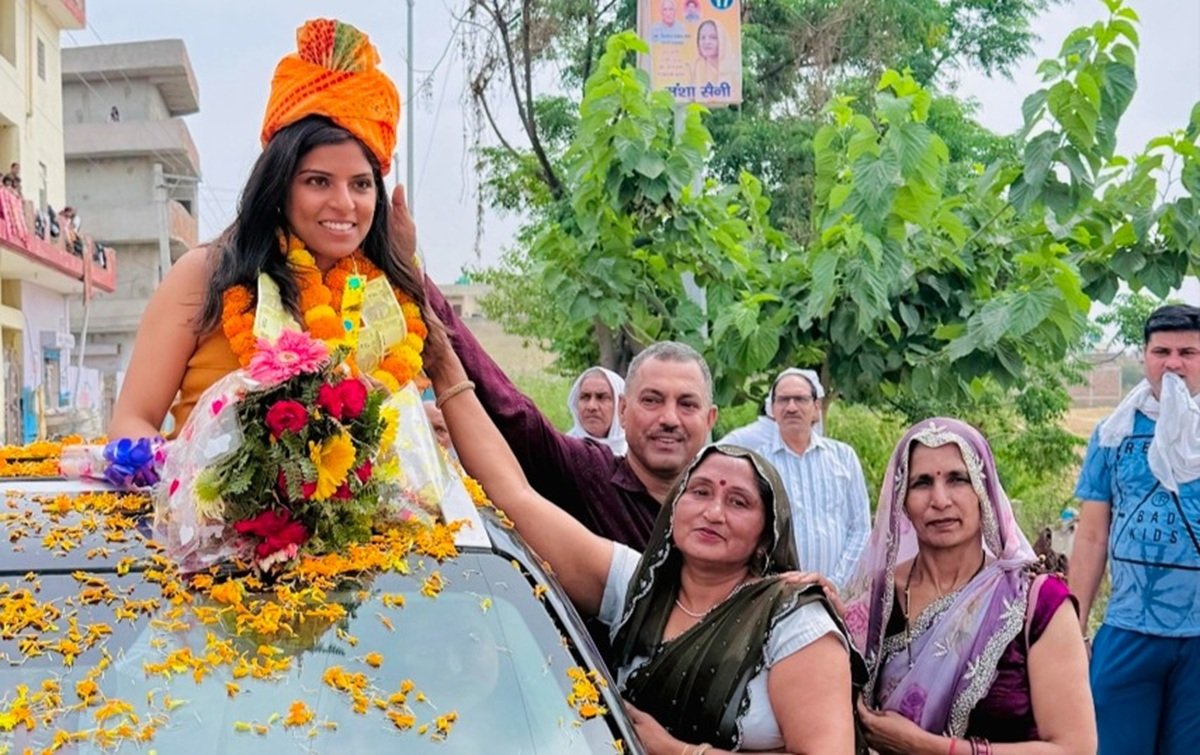 Manish Yadav Becomes a CA; Welcomed in Dharuhera