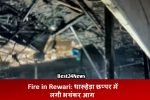 Fire in Rewari: धारूहेड़ा छप्पर में लगी भयंकर आग