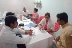 Dharuhera News: स्वास्थ्य जांच शिविर में RSS कार्यकर्ताओं ने करवाई जांच