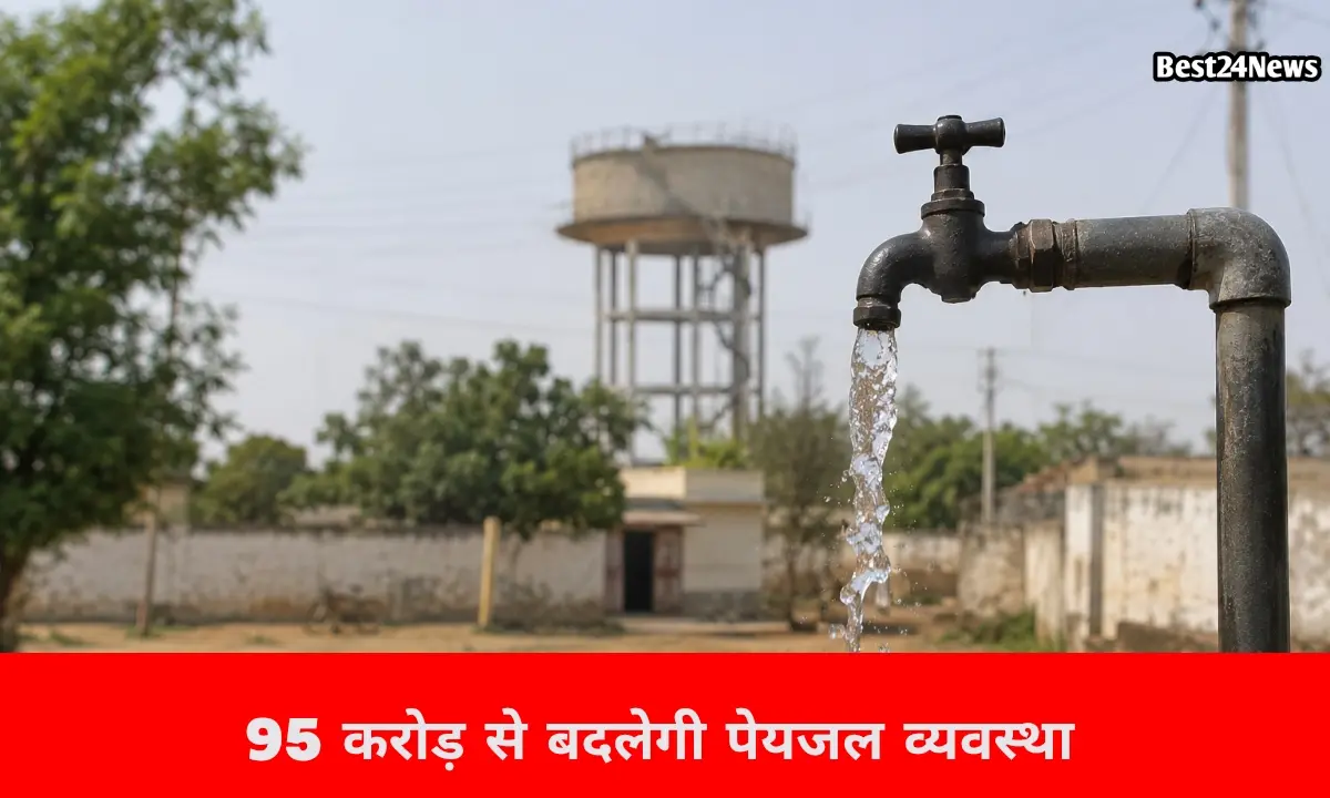 पानी की किल्लत होगी दूर, 95 करोड़ रुपये से बदलेगी पेयजल तस्वीर