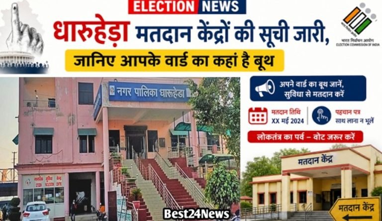 Election News: धारूहेड़ा मतदान केद्रों की सूची जारी, जानिए आपके वार्ड का कहां है बूथ