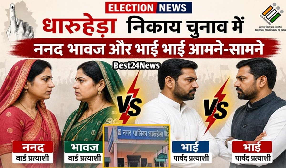 धारूहेड़ा निकाय चुनाव में ननद भावज और भाई भाई आमने-सामने