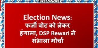 Election News: फर्जी वोट को लेकर हंंगामा, DSP Rewari ने संभाला मोर्चा फर्जी वोट को लेकर हंंगामा, डीएसपी ने संभाला मोर्चा