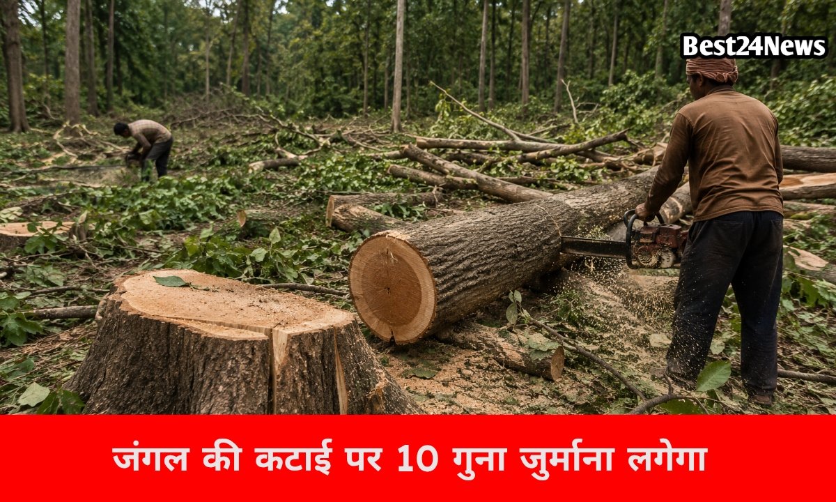 राज्य में जंगल कानून सख्त, जुर्माना 10 गुना तक बढ़ा 