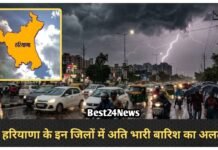Haryana Weather News: आज सक्रिय होगा नया पश्चिमी विक्षोभ, इन 7 जिलों में अति भारी बारिश का Alert आज सक्रिय होगा नया पश्चिमी विक्षोभ, इन 7 जिलों में अति भारी बारिश का Alert