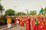श्रीमद भागवत कथा के शुभारंभ निकाली कलश यात्रा