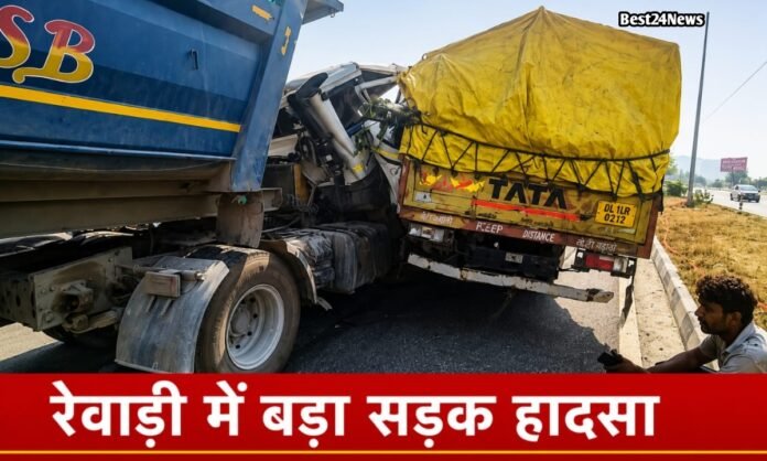 खड़खड़ा के पास हाईवे हादसा, कैंटर-ट्रॉली की भिड़ंत
