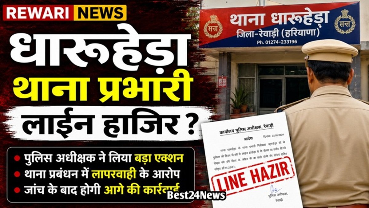 Rewari News: Dharuhera Station House Officer Sent to District Lines?