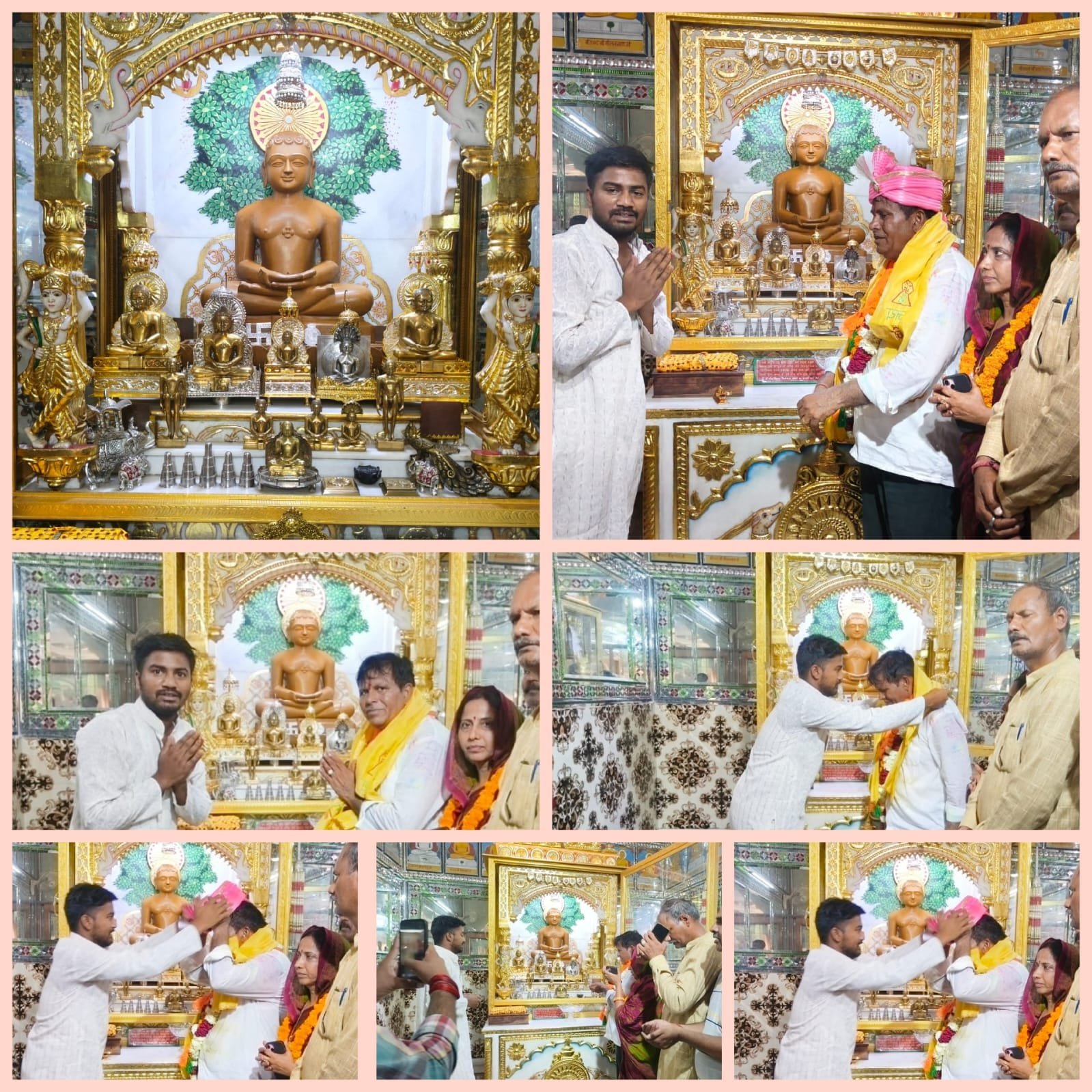 Dharuhera News: चेयरमैन अजय जांगडा ने किए भगवान शांतिनाथ के दर्शन