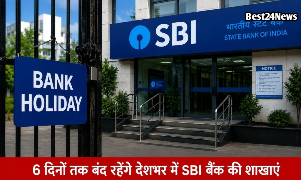 SBI Bank Holiday: जल्द निपटा लें काम, लगातार 6 दिनों तक बंद रहेंगे देशभर में SBI बैंक की शाखाएं 20 जल्द निपटा लें काम, लगातार 6 दिनों तक बंद रहेंगे देशभर में SBI बैंक की शाखाएं