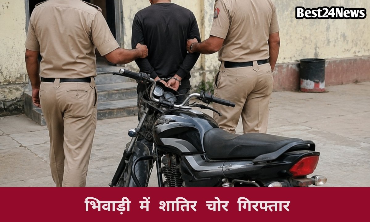 पुलिस की बड़ी कार्रवाई! चोरी की बाइक के साथ घूम रहा युवक गिरफ्तार
