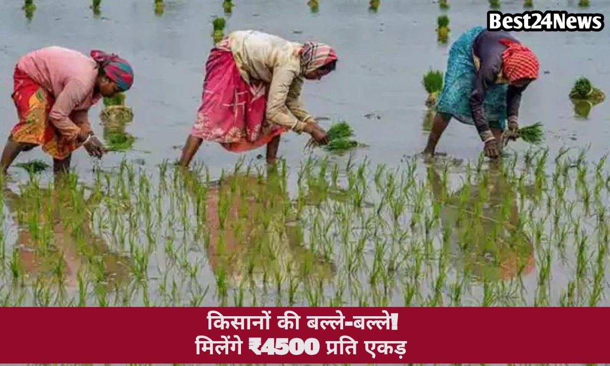किसानों के लिए अपडेट, समय रहते पूरा करें यह काम और पाएं ₹4500 प्रति एकड़