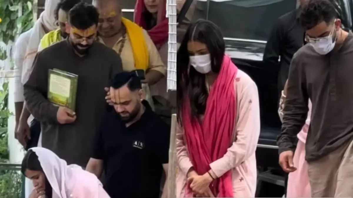 आईपीएल के चैंपियन बनने के बाद ये जोड़ा भक्ति में रमा हुआ नजर आया।