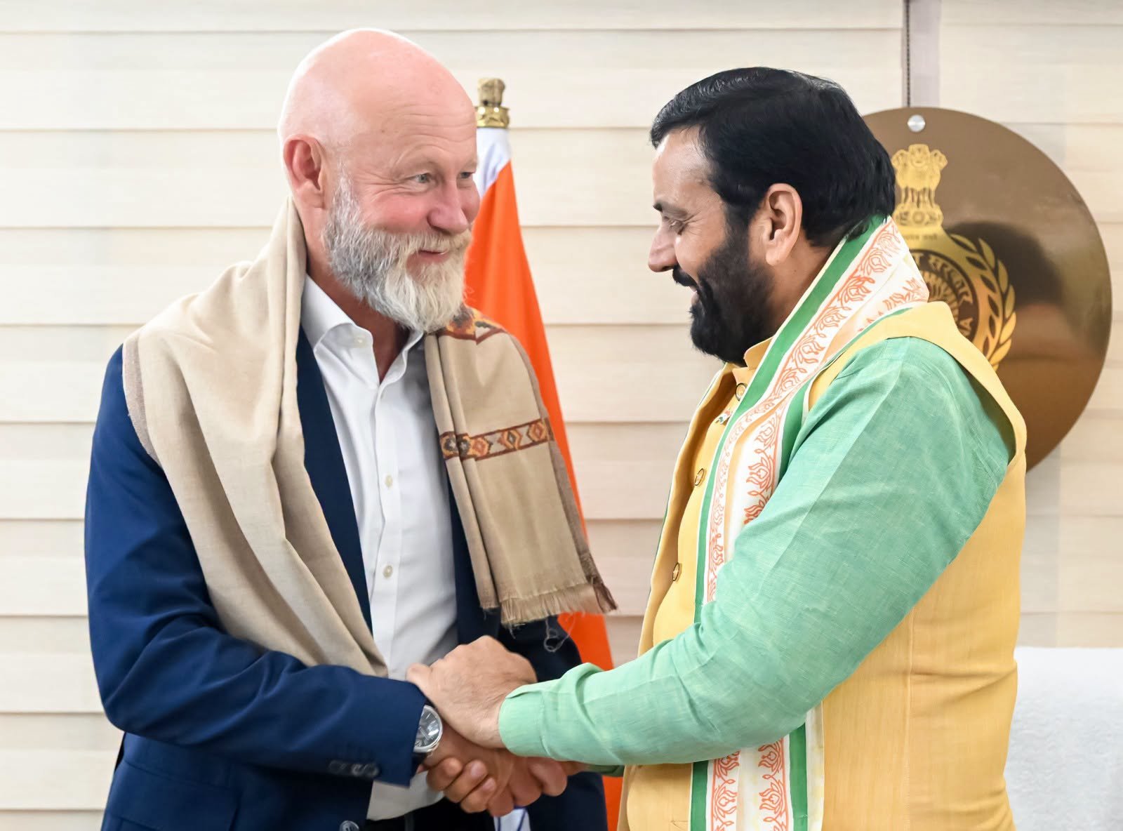 चंढीगढ में विश्व प्रसिद्ध कंपनी IKEA India के सीईओ श्री पैट्रिक एंटोनी के नेतृत्व में आए एक उच्च स्तरीय स्वीडिश प्रतिनिधिमंडल से विशेष भेंट की।