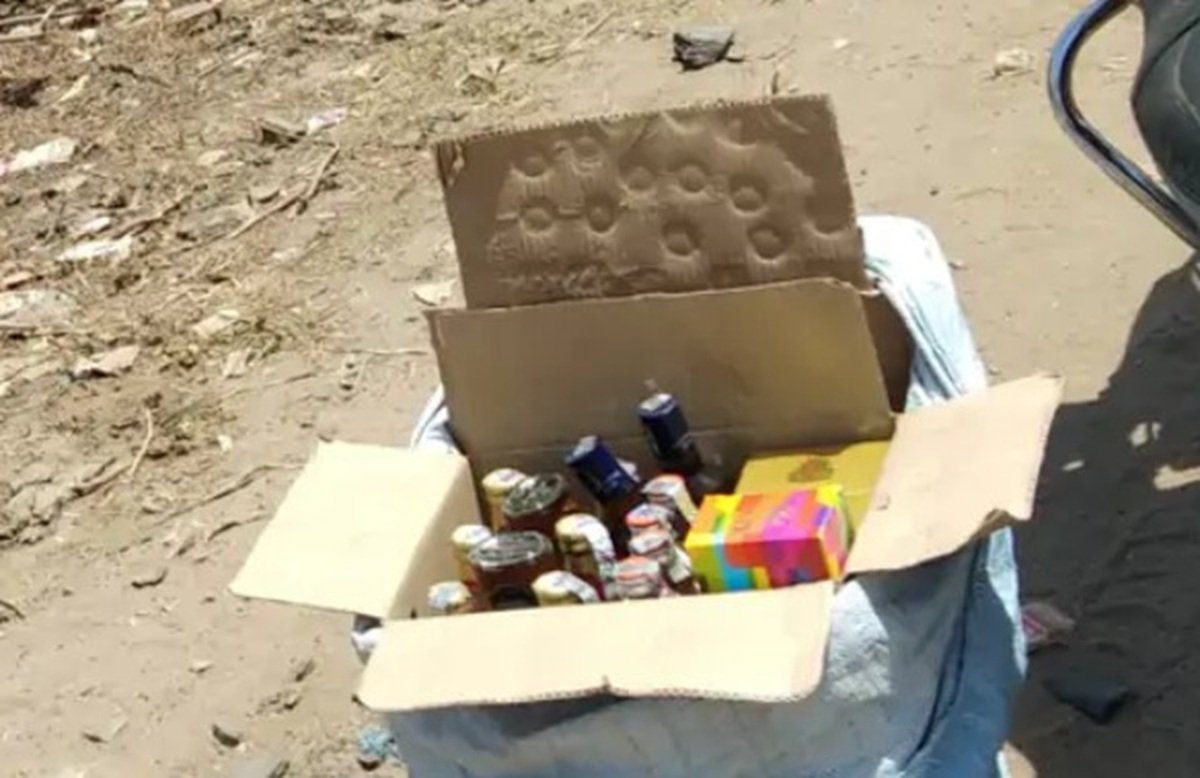 धारूहेड़ा में पकडी 99 बोतल अवैध शराब