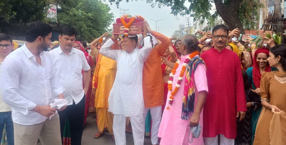 धारूहेडा: भगवान जगन्नाथ की निकाली भव्य शोभायात्रा