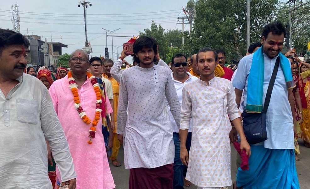 धारूहेडा: भगवान जगन्नाथ की निकाली भव्य शोभायात्रा