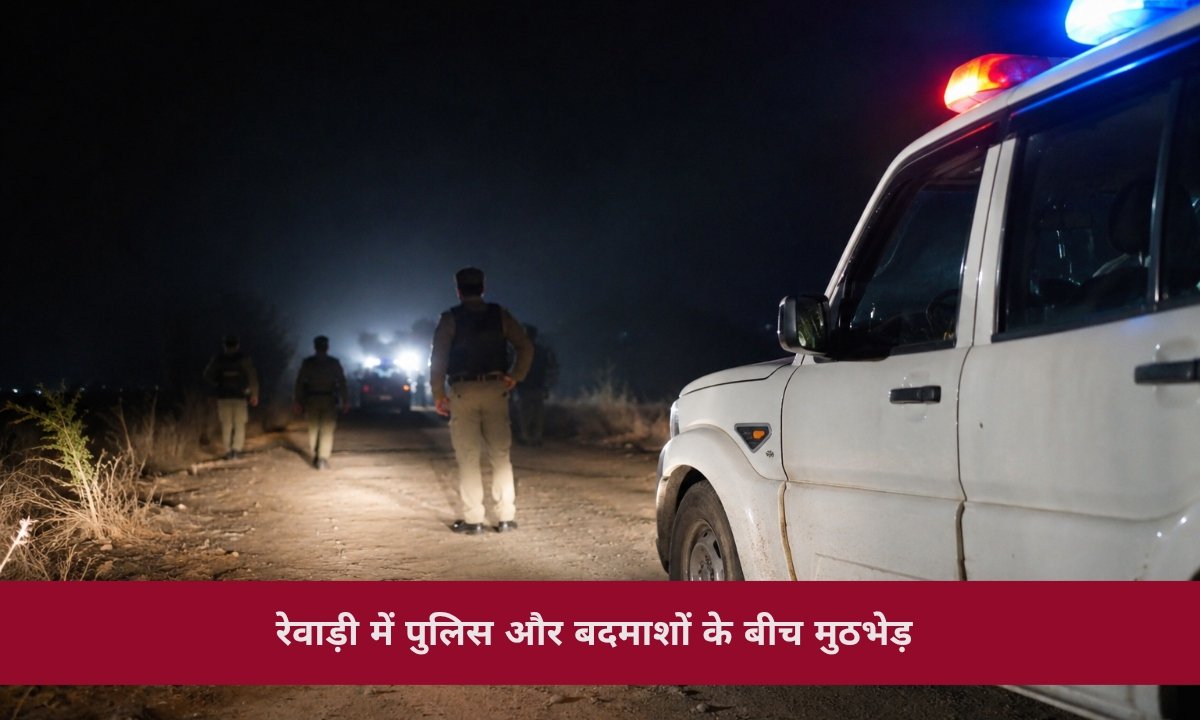 जड़थल के पास पुलिस-बदमाशों में मुठभेड़