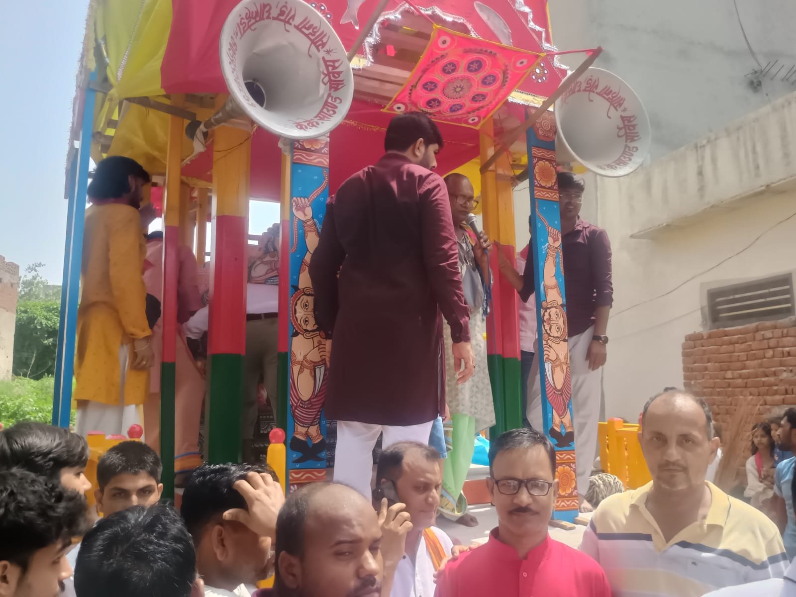 धारूहेड़ा में पहली बार इतिहास में निकाली गई भगवान जगन्नाथ की भव्य रथ यात्रा