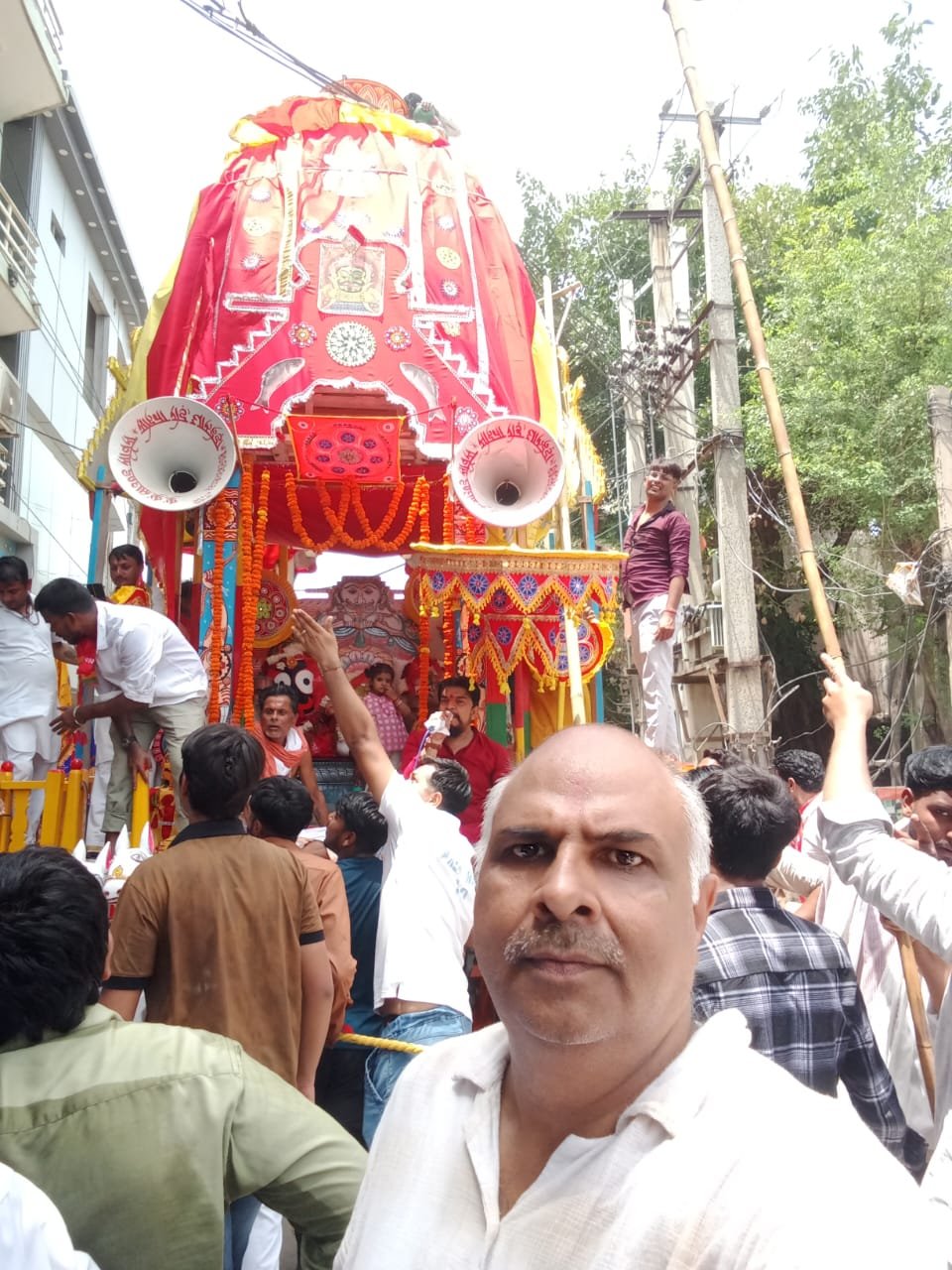 धारूहेड़ा में पहली बार इतिहास में निकाली गई भगवान जगन्नाथ की भव्य रथ यात्रा