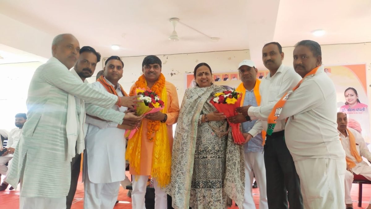 ओबीसी मोर्चा प्रदेश अध्यक्ष सुनील इंजीनियर का रेवाड़ी में स्वागत
