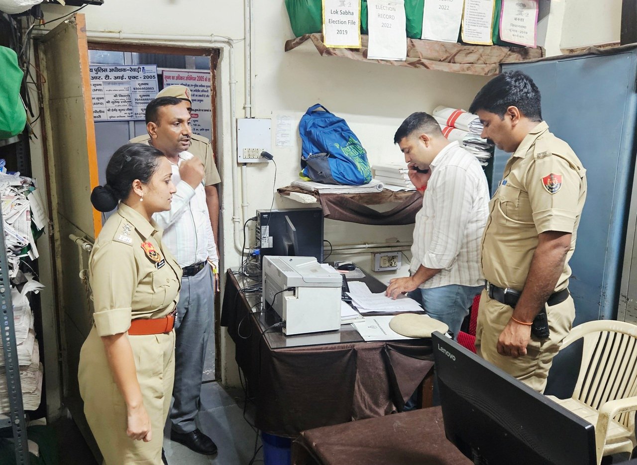 ASP दीपिका अग्रवाल ने किया SP कार्यालय रेवाड़ी का औचक निरीक्षण