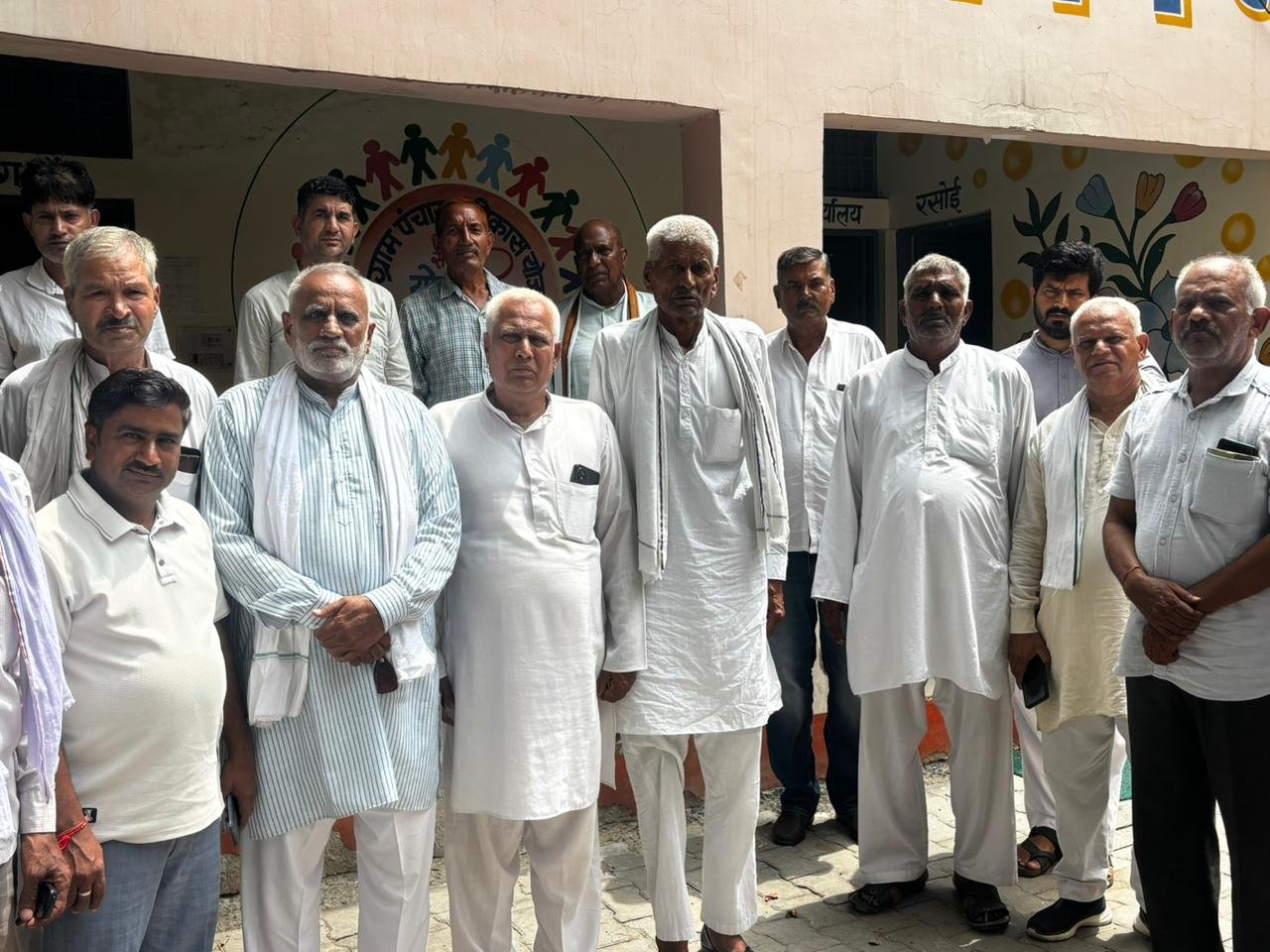 मसानी बैराज व साहिबी नदी संरक्षण को लेकर पंचायत घर में हुई अहम बैठक