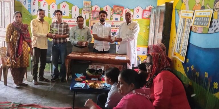 हरी नगर आंगनबाड़ी केंद्र में 'आंगन मिलन सेवा' कार्यक्रम आयोजित