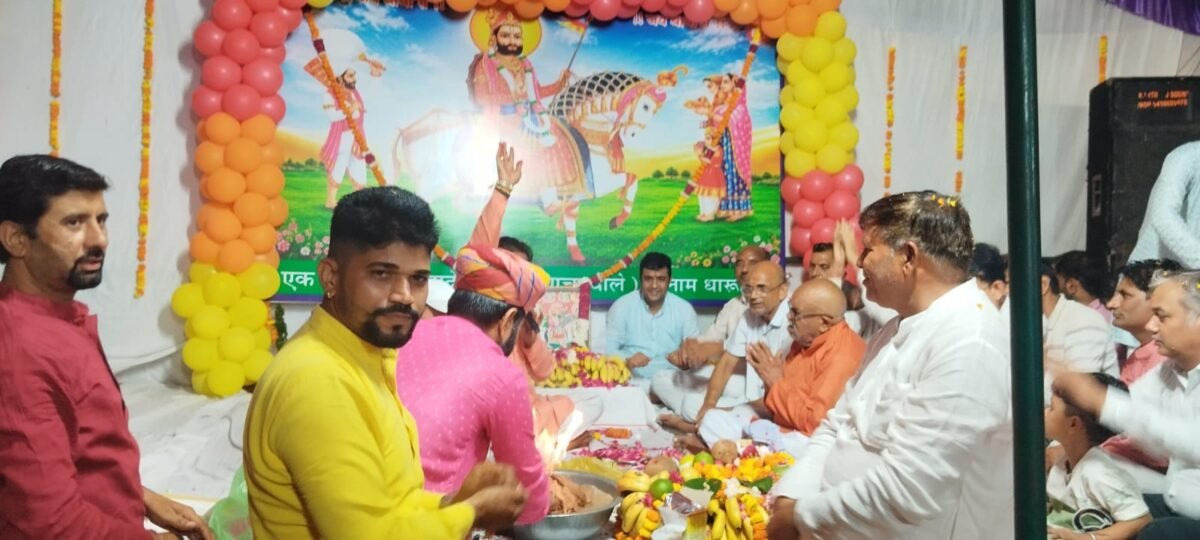 सेक्टर-4 शिव मंदिर में बाबा रामदेव जी का जागरण